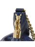 Gucci 100% Patent Leather Solid Blue Soho Navy Patent Leather Shoulder Bag One size - photo 6