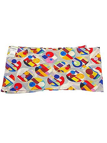 Chanel - Multicolour Silk Scarf (view 1)