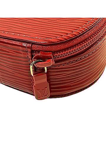 Louis Vuitton Jewelry Case Red Leather Clutch Bag (view 2)