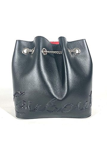Christian Louboutin Marie Jane Black Leather Backpack Bag (view 1)
