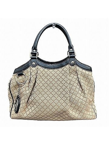 Gucci Sukey Beige Canvas Tote Bag (view 1)