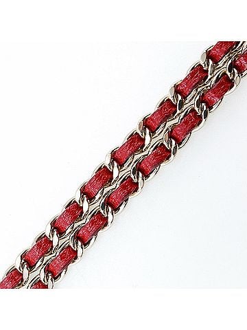 Chanel Red Leather Wallet (view 2)