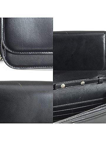 Balenciaga Black Leather Shopper Bag (view 2)