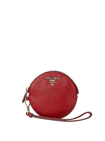 Prada Saffiano Red Leather Wallet (view 1)