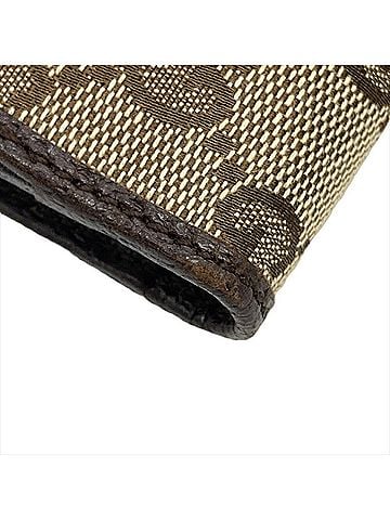 Gucci Continental Beige Canvas Wallet (view 2)