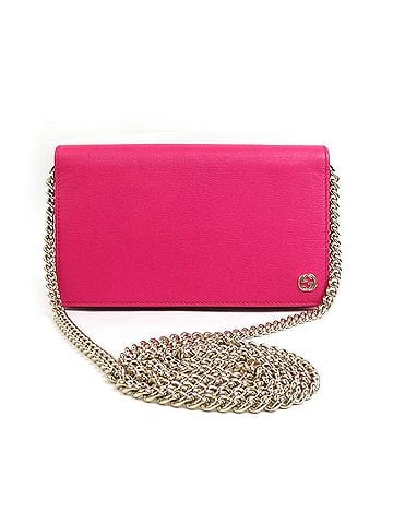 Gucci Interlocking G Pink Leather Wallet (view 1)