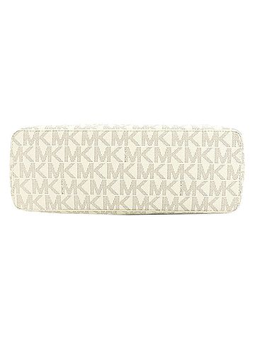 Michael Kors Jet Set White Canvas Tote Bag (view 2)