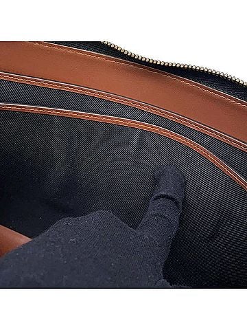 Burberry Tb Brown Canvas Clutch Bag (view 2)