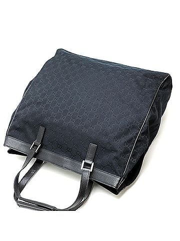 Gucci Gg Canvas Black Canvas Tote Bag (view 2)