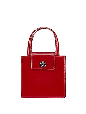 Bvlgari Red Leather Handbag (view 1)