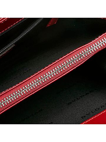 Bvlgari Red Leather Handbag (view 2)