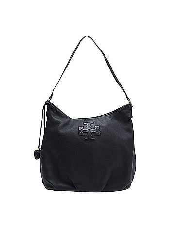 Tory Burch Black Leather Shoulder Bag (view 1)
