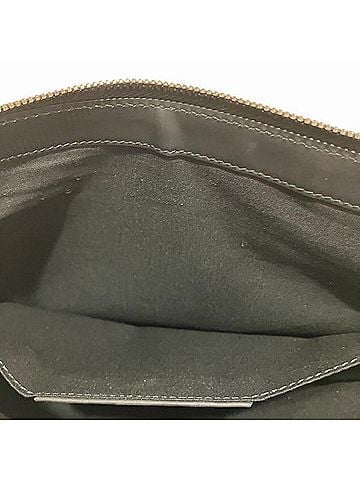 Balenciaga Ecru Canvas Clutch Bag (view 2)