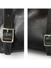 Gucci 100% Leather Solid Black Black Leather Backpack Bag One size - photo 11