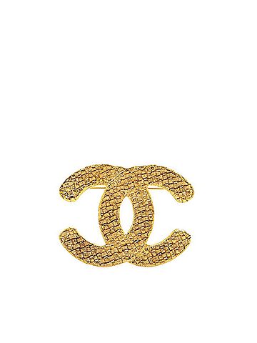 Chanel Coco Mark Gold Gold Plated Brooch Jewelry (view 1)