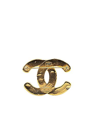 Chanel Coco Mark Gold Gold Plated Brooch Jewelry (view 2)