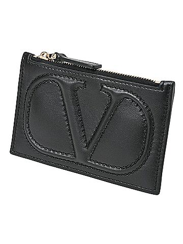 Valentino Garavani Black Leather Wallet (view 1)