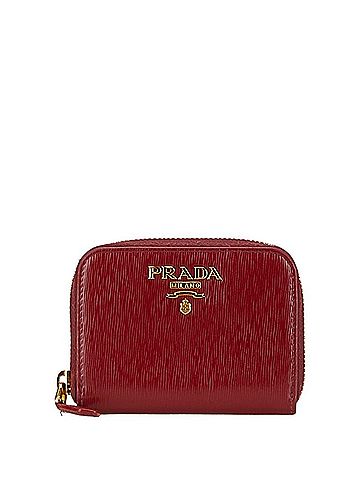 Prada Saffiano Red Leather Wallet (view 1)
