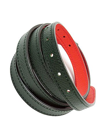 Hermès Chaine D'ancre Black Leather Belt (view 2)