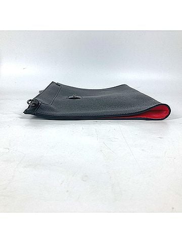 Christian Louboutin Sky Pouch Black Leather Clutch Bag (view 2)