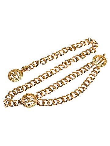 Chanel Coco Mark Gold Gold Plated Belt (view 1)