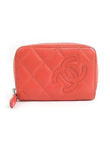 Chanel Red Leather Wallet (view 1)