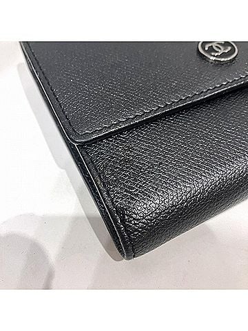 Chanel Black Leather Wallet (view 2)