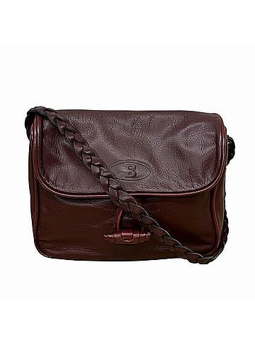Bally Burgundy Leather Shoulder Bag (view 1)