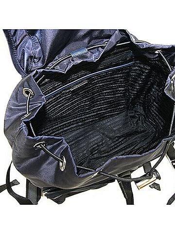 Prada Navy Synthetic Backpack Bag (view 2)