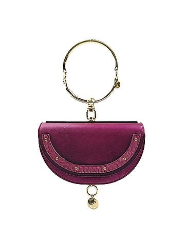 Chloé Minaudière Nile Purple Leather Handbag (view 1)