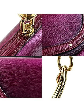 Chloé Minaudière Nile Purple Leather Handbag (view 2)