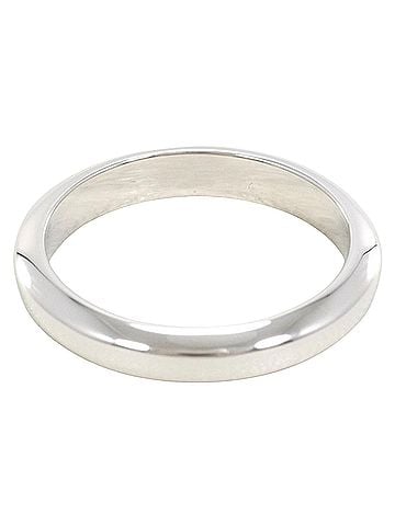 Cartier 1895 Silver Platinum Ring Jewelry (view 2)