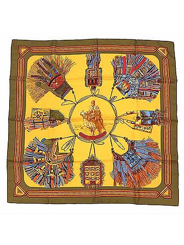 Hermès Carré 90 Multicolour Silk Scarf (view 1)