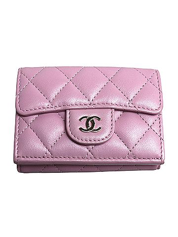 Chanel Pink Leather Wallet (view 1)