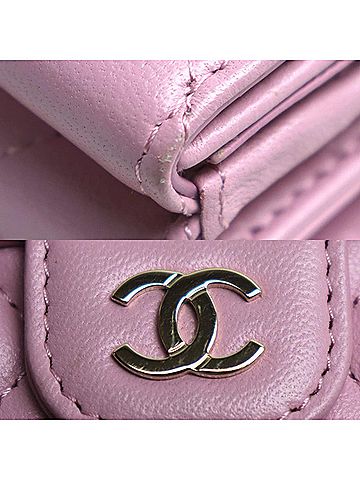 Chanel Pink Leather Wallet (view 2)