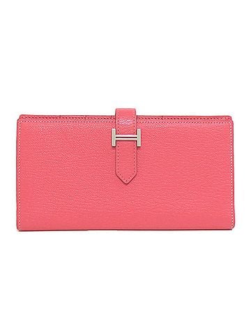 Hermès Béarn Pink Leather Wallet (view 1)