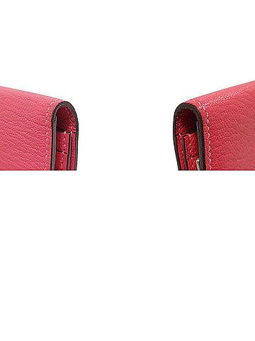 Hermès Béarn Pink Leather Wallet (view 2)