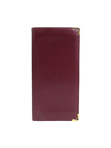 Cartier Burgundy Leather Wallet (view 1)