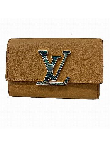Louis Vuitton Portefeuille Capucines Camel Leather Wallet (view 1)