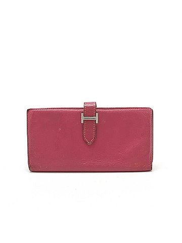 Hermès Béarn Pink Leather Wallet (view 1)