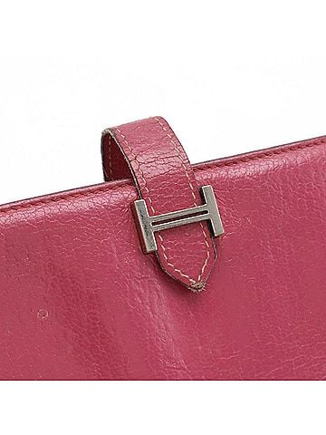 Hermès Béarn Pink Leather Wallet (view 2)