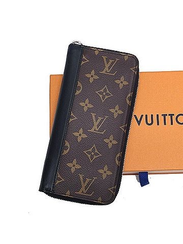 Louis Vuitton Zippy Wallet Black Canvas Wallet (view 1)