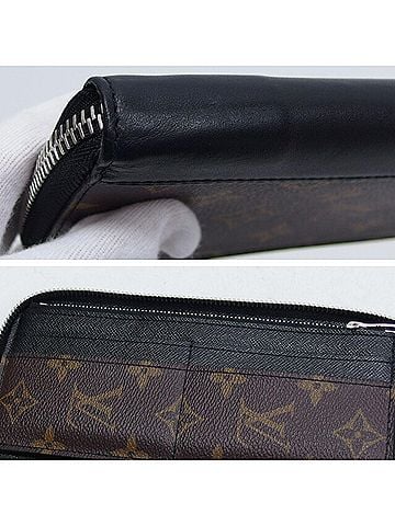Louis Vuitton Zippy Wallet Black Canvas Wallet (view 2)