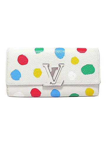 Louis Vuitton Capucines White Leather Wallet (view 1)