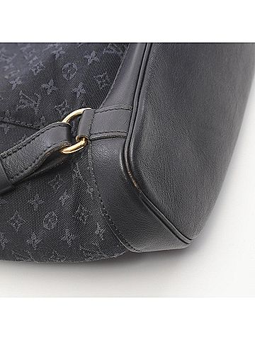 Louis Vuitton Montsouris Gm Navy Canvas Backpack Bag (view 2)