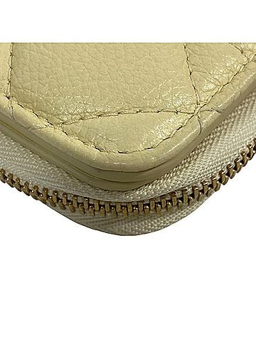 Dior Caro Yellow Leather Wallet (view 2)