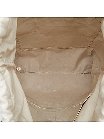 Bottega Veneta Ecru Leather Backpack Bag (view 2)