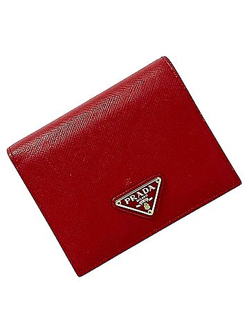 Prada Red Leather Wallet (view 1)