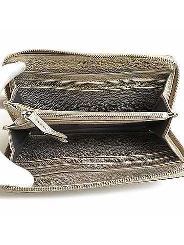 Jimmy Choo Gold Leather Wallet (view 2)