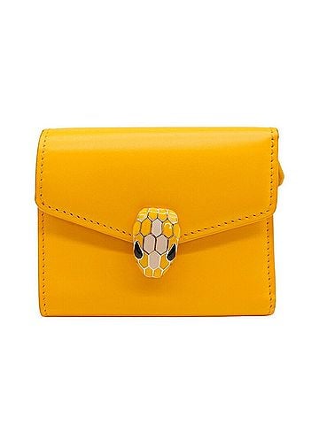 Bvlgari Serpenti Yellow Leather Wallet (view 1)